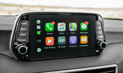 Apple CarPlay screen in 2020 Hyundai Tucson