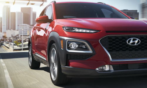 Closeup of 2021 Hyundai Kona