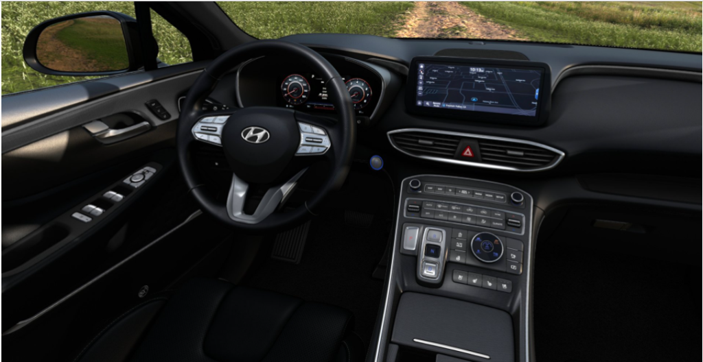 2021 Hyundai Santa Fe with Gray interior