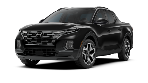 Phantom Black 2022 Hyundai Santa Cruz on White Background