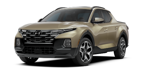 Desert Sand 2022 Hyundai Santa Cruz on White Background