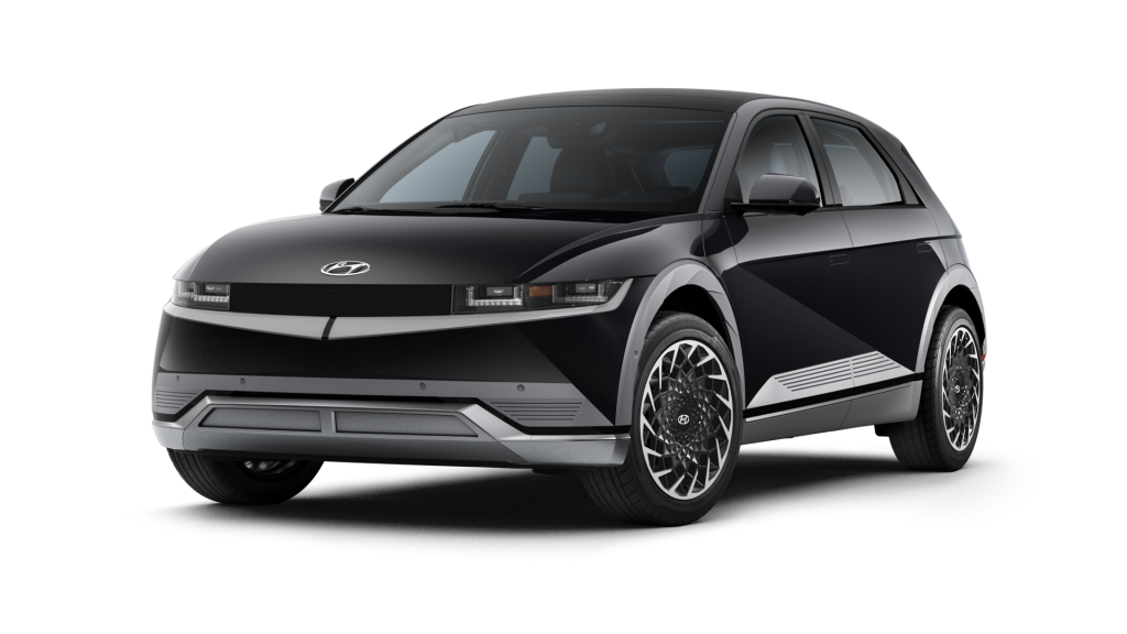 Phantom Black 2022 Hyundai IONIQ 5 on White Background