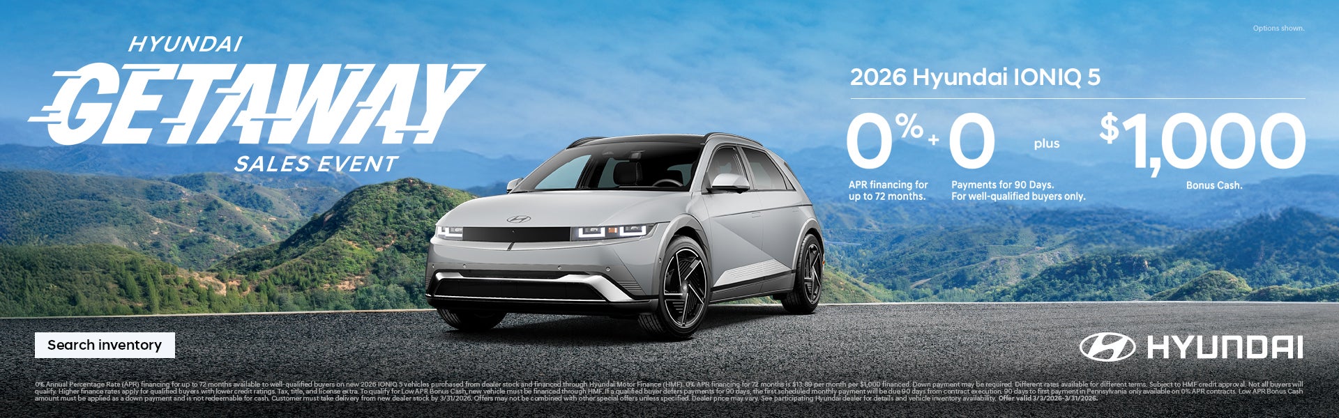 West Hyundai 2026 Getaway Sales Event Offer