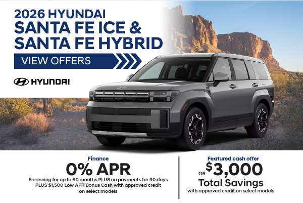 2026 Hyundai Santa Fe ICE and Santa Fe Hybrid 