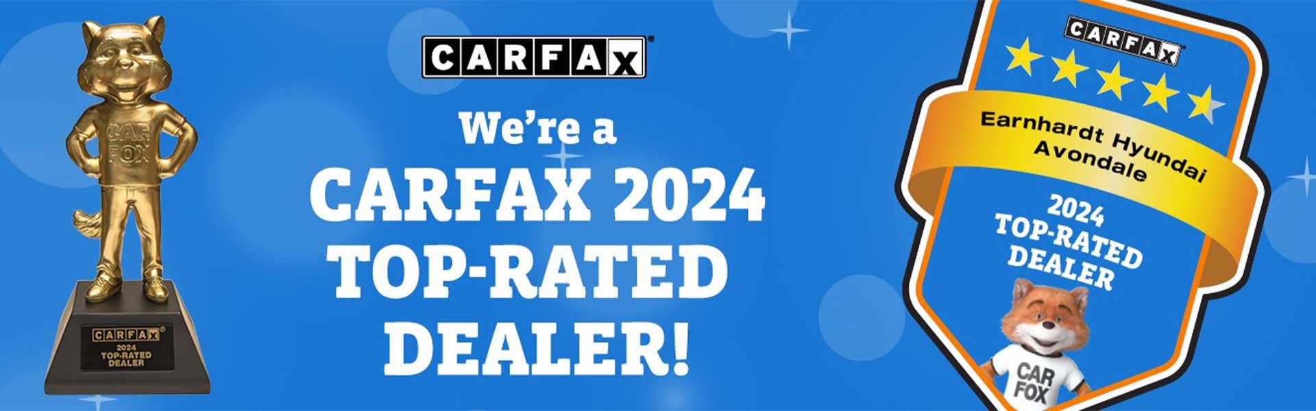We're a Carfax 2024 Top-Rated Dealer!