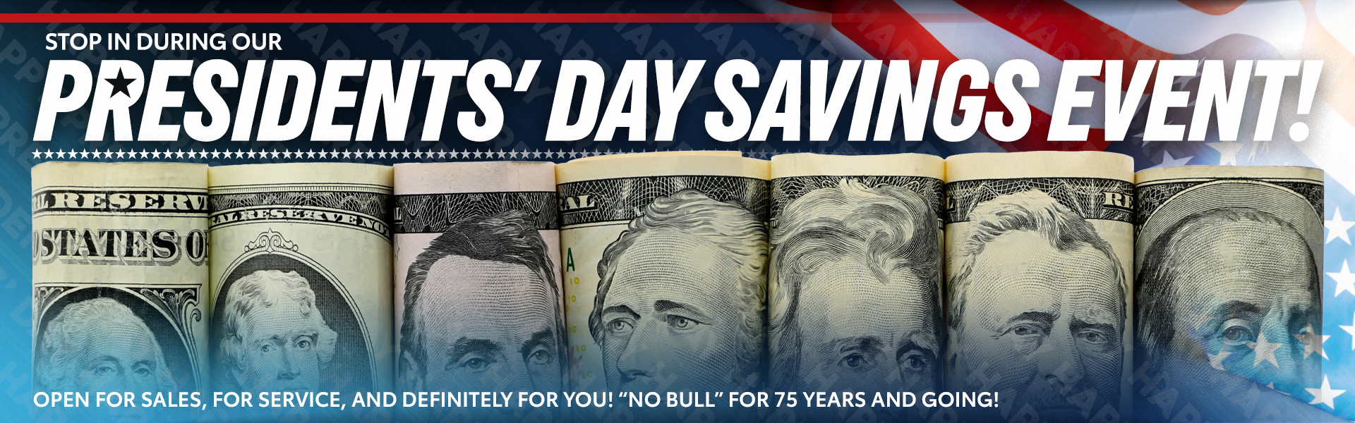 Presidents' Day Savings Happening Now