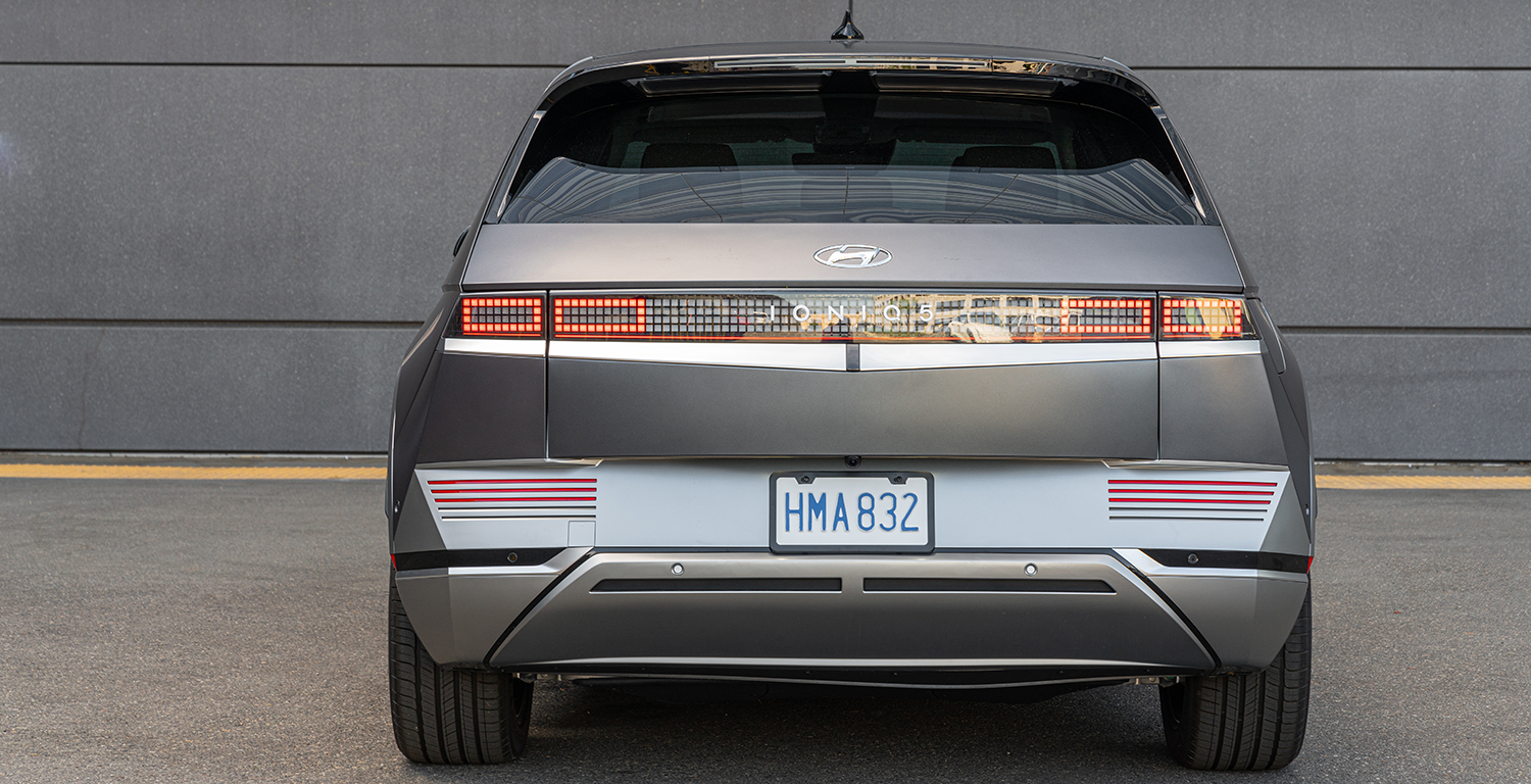 Head-up display with augmented reality navigation in 2023 Hyundai Ioniq 5